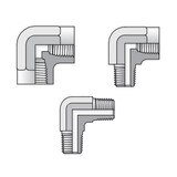 Pipe Fitting - NPT/NPTF to NPT/NPTF - 90 Elbow